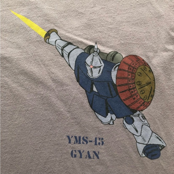 Uniqlo Purple Gundam YMS-15 GYAN T Shirt - Picture 4 of 9